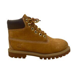 Timberland Toddler Brown Nubuck Rugged Soles Waterproof Lace-Up Boots Size 12